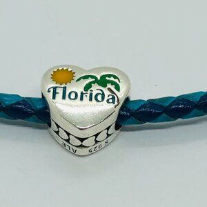 ✨✨Pandora State Of Florida Exclusive Heart Charm